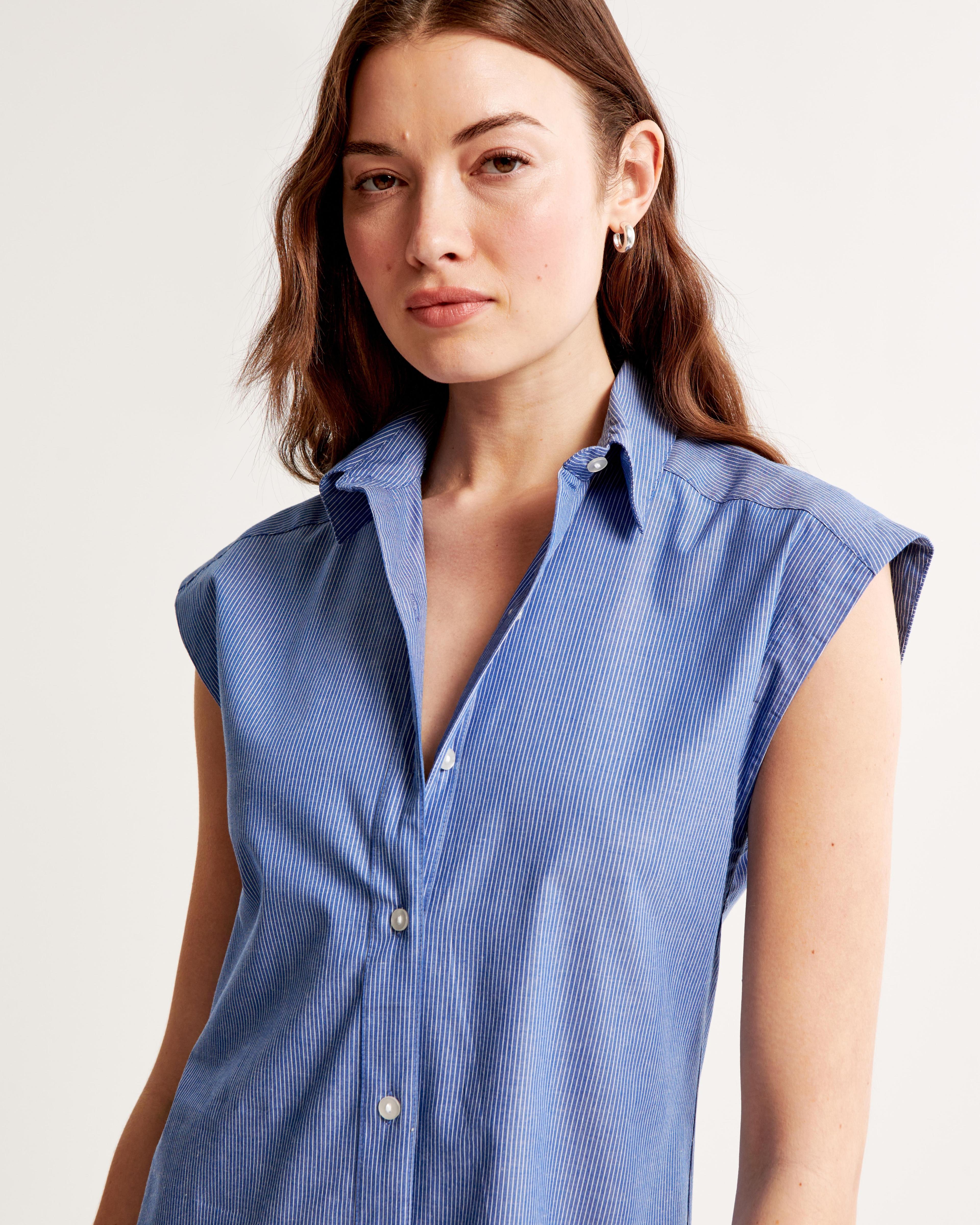 Button-Through Midi Shirt Dress Product Image