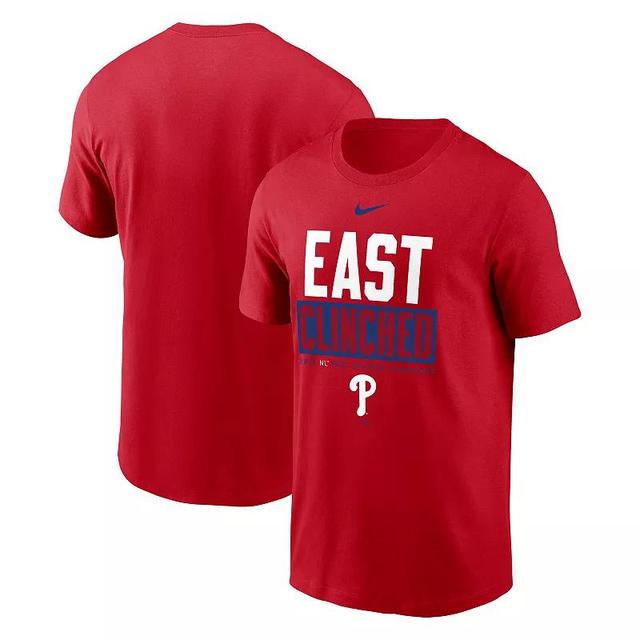 Mens Nike Philadelphia Phillies 2024 NL East Division Champions T-Shirt Product Image