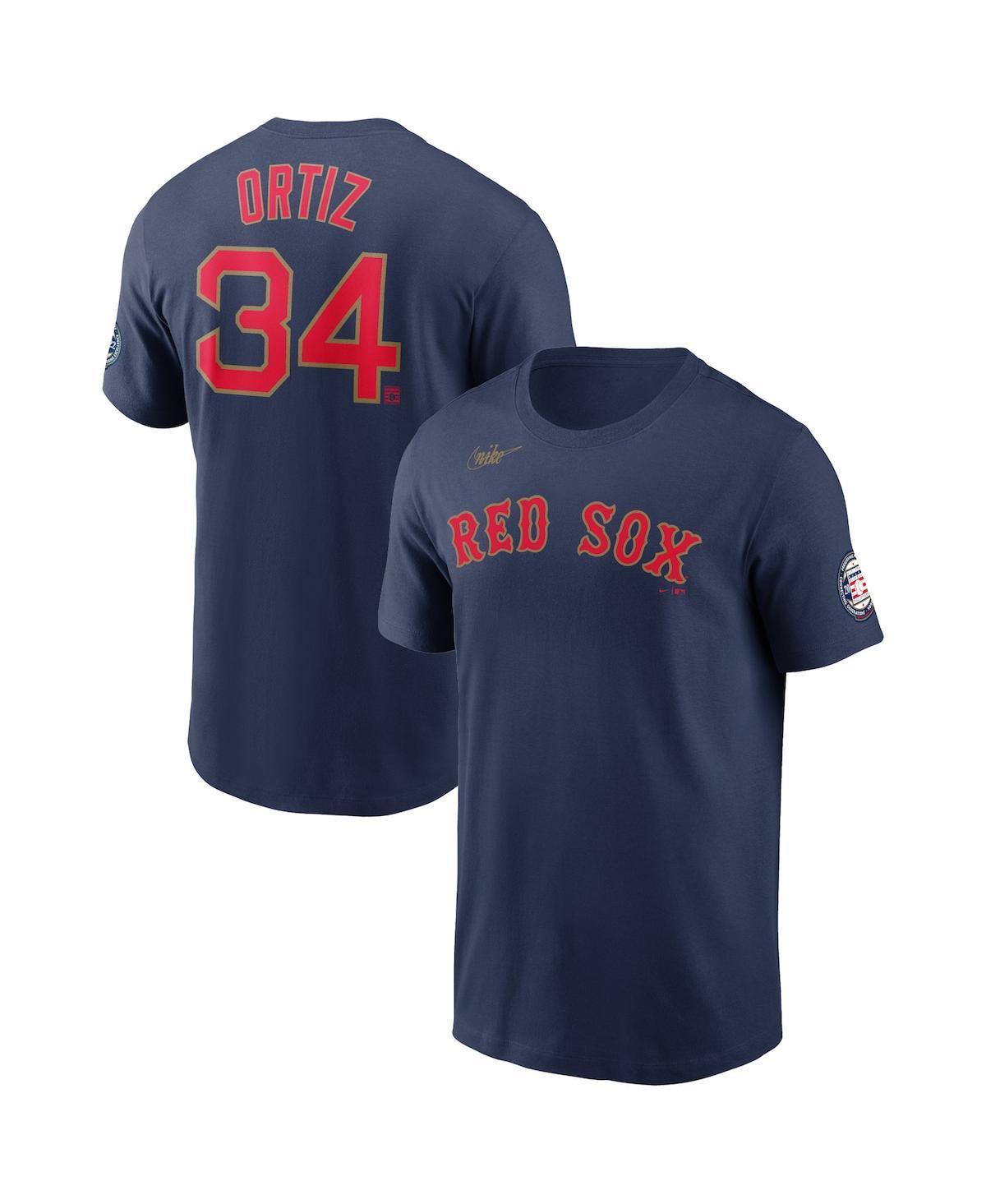 Mens Nike David Ortiz Boston Red Sox Name & Number T-Shirt Blue Product Image