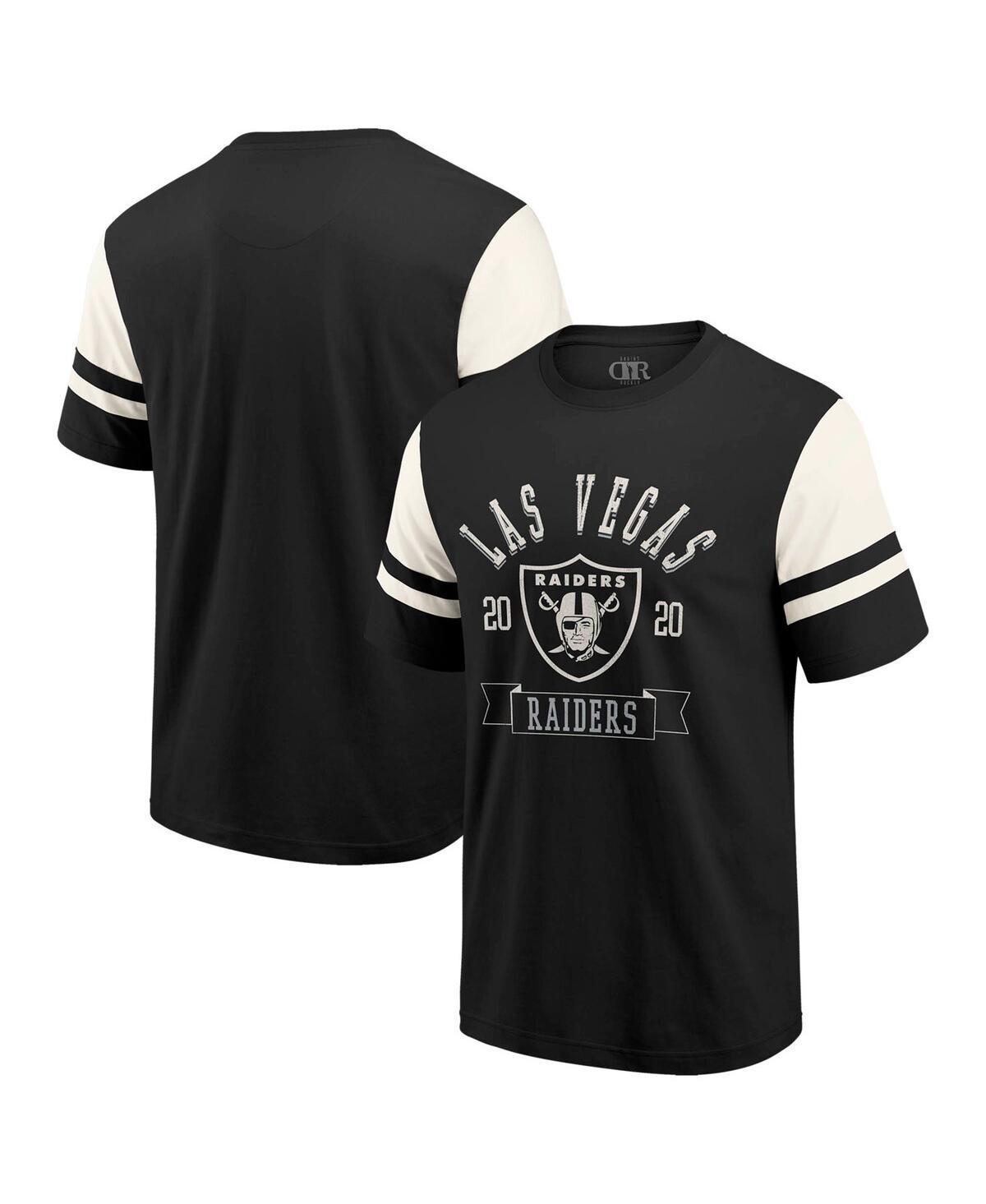 Darius Rucker Collection by Fanatics Mens Black Las Vegas Raiders Football T-Shirt Product Image