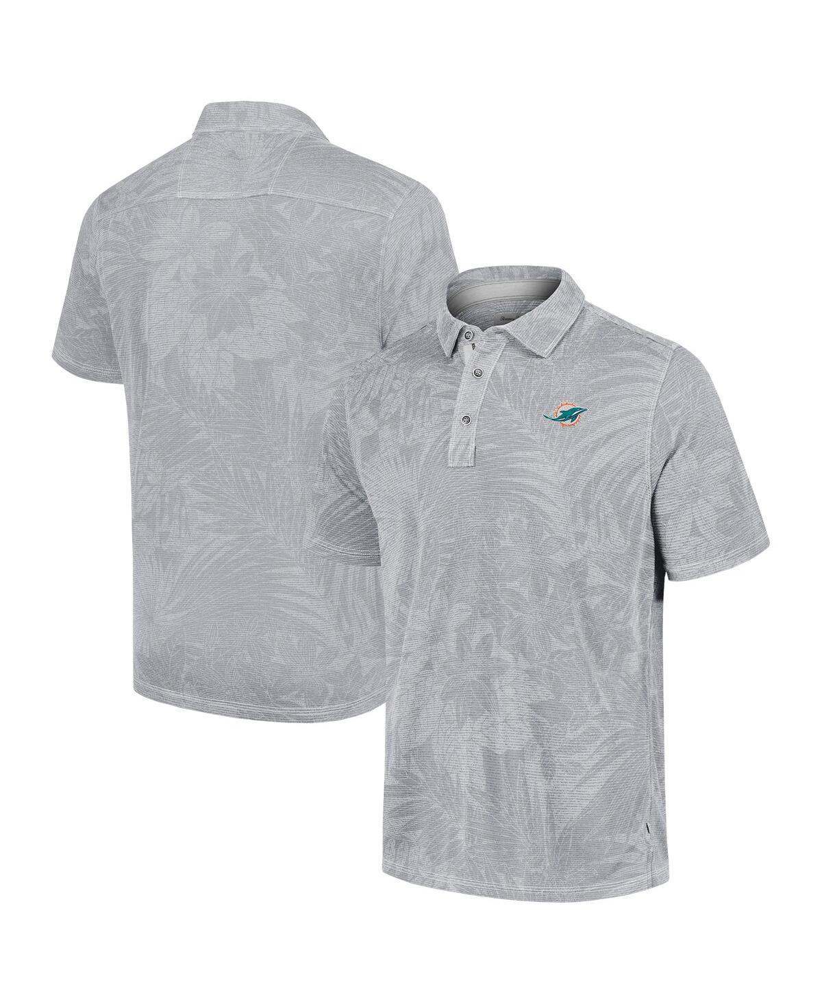 Tommy Bahama Mens Gray Miami Dolphins Big Tall Santiago Paradise Polo Product Image