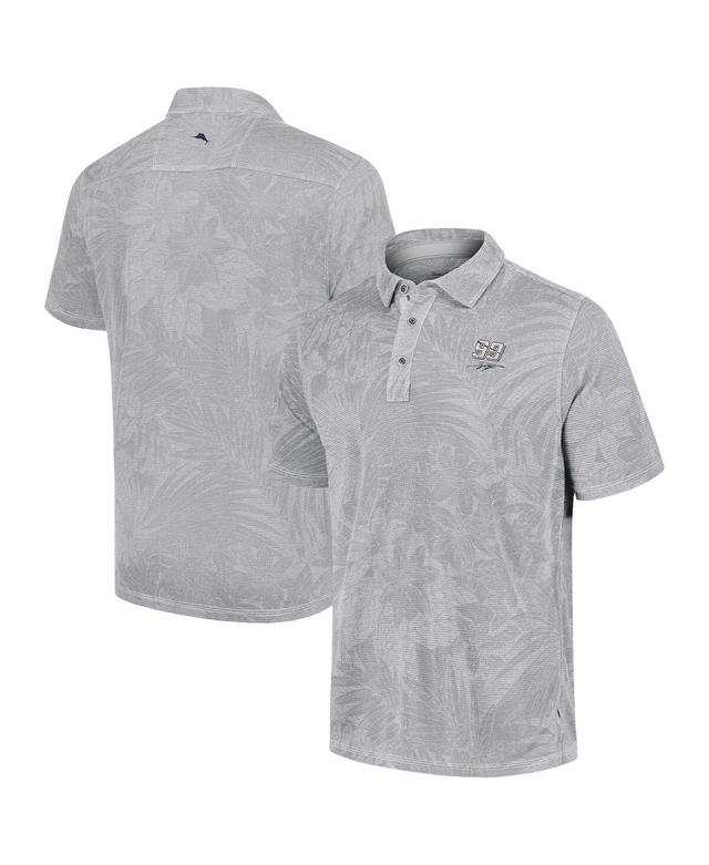 Tommy Bahama Mens Gray Joey Logano Santiago Paradise Polo Shirt Product Image