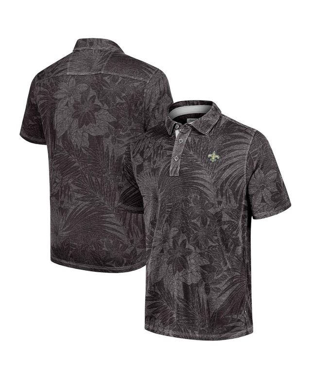 Tommy Bahama Mens Black Carolina Panthers Big Tall Santiago Paradise Polo Product Image