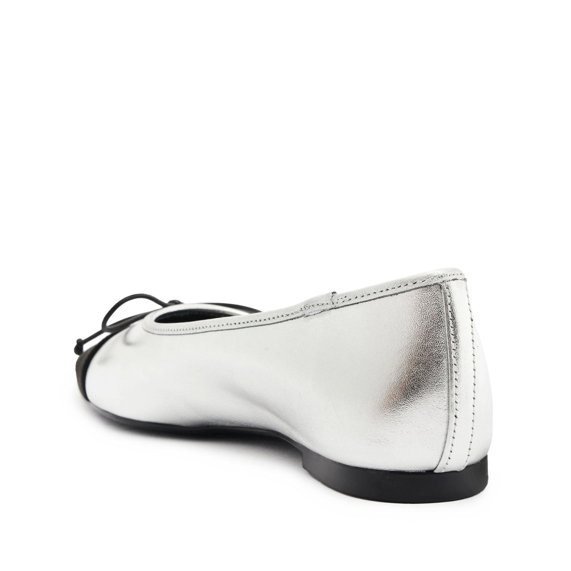 Arissa Metallic Leather Flat Female Product Image