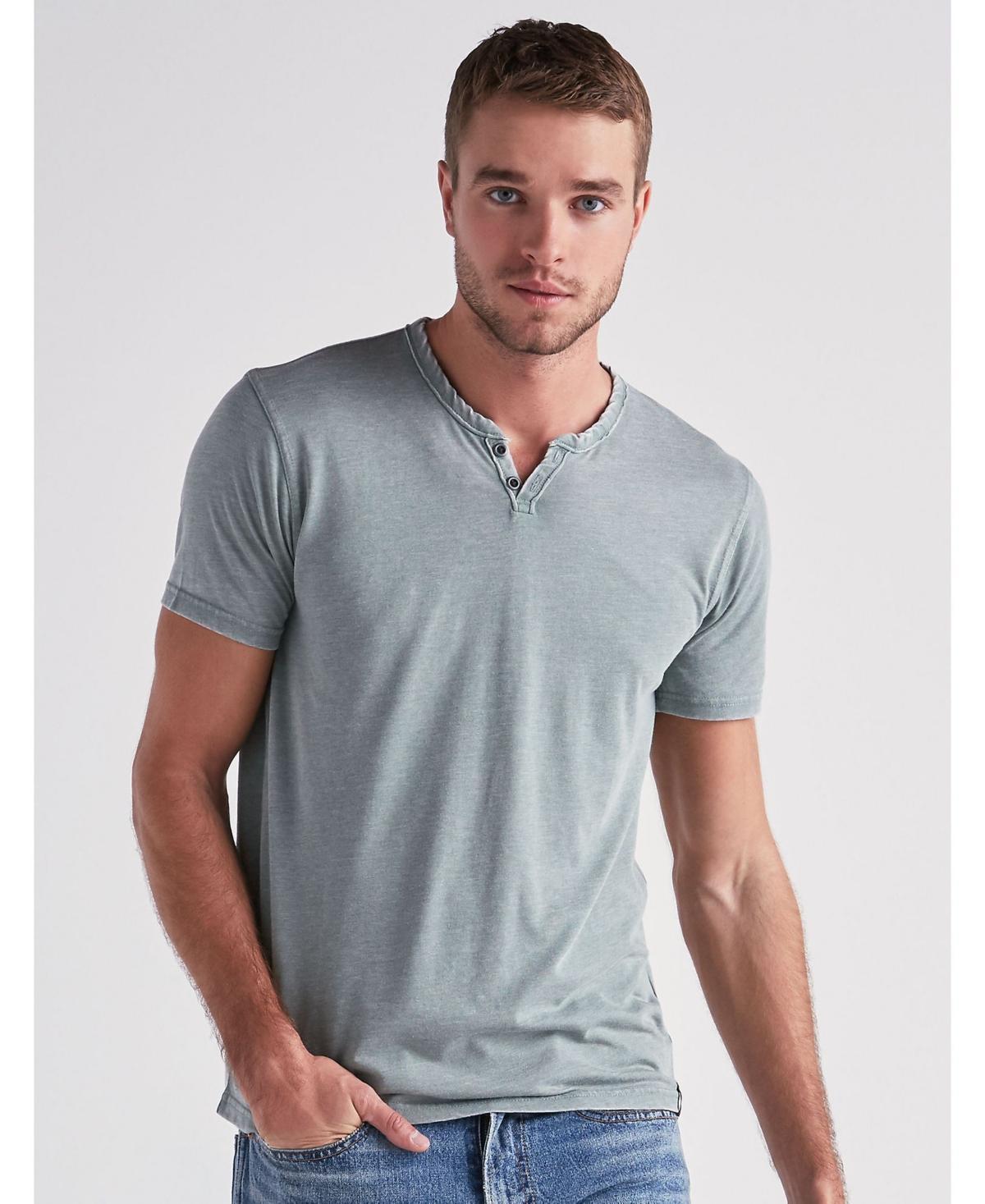 Lucky Brand Mens Venice Burnout Notch Short Sleeves T-shirt Product Image