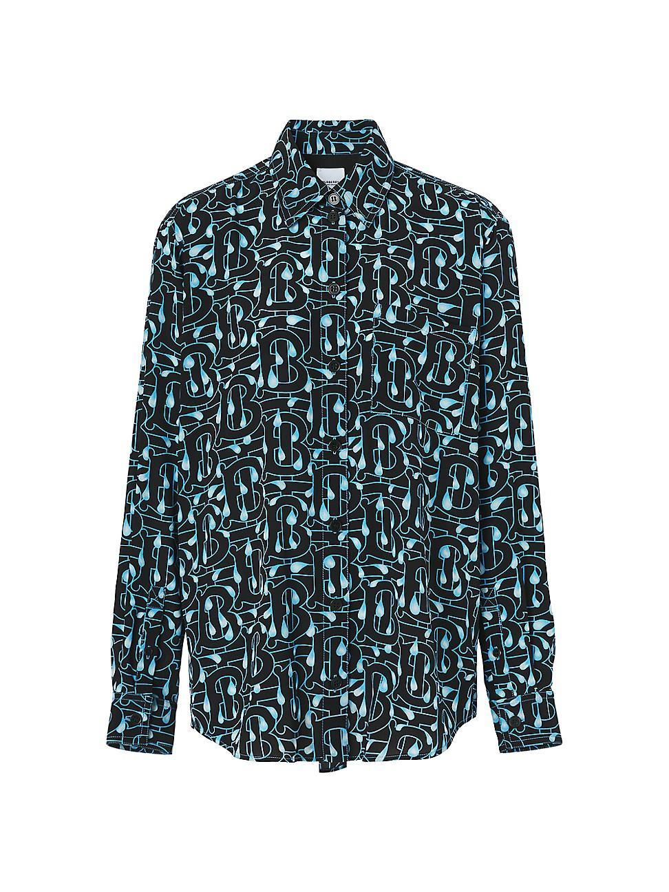 Womens Ivanna Printed Mulberry Silk Shirt Product Image