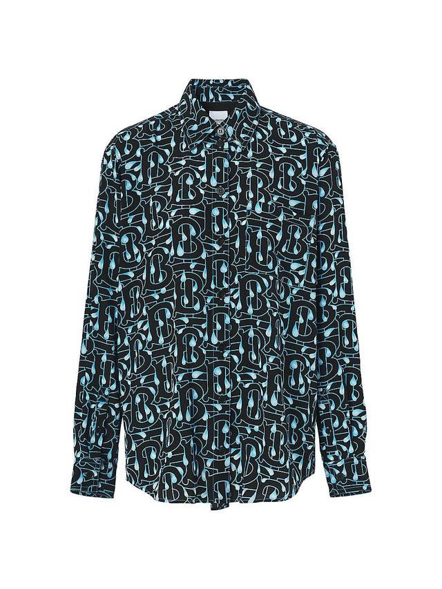 Womens Ivanna Printed Mulberry Silk Shirt Product Image