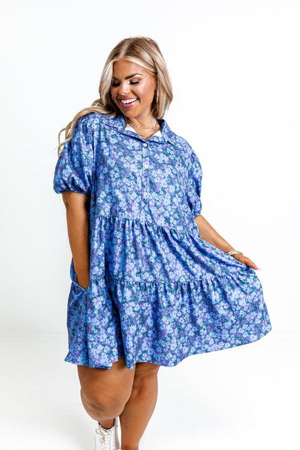 Ojai Afternoon Floral Mini Dress Curves Product Image