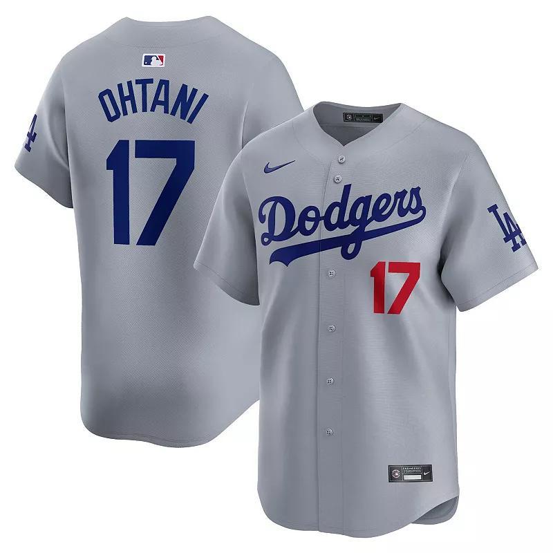 Mens Nike Shohei Ohtani Gray Los Angeles Dodgers Away Limited Player Jersey Product Image