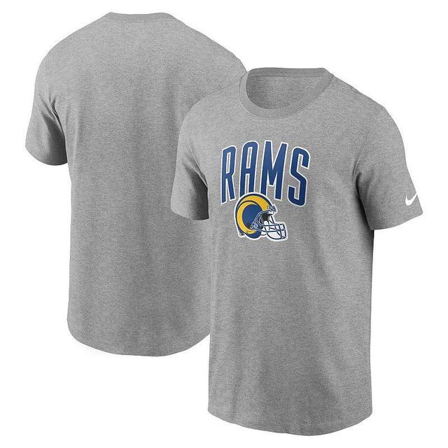 Mens Nike Heathered Gray Los Angeles Rams Team Athletic T-Shirt Grey Product Image