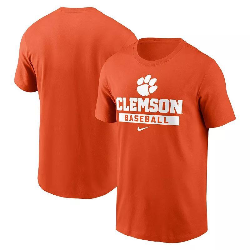 Nike Mens Orange Clemson Tigers Baseball T-Shirt Product Image