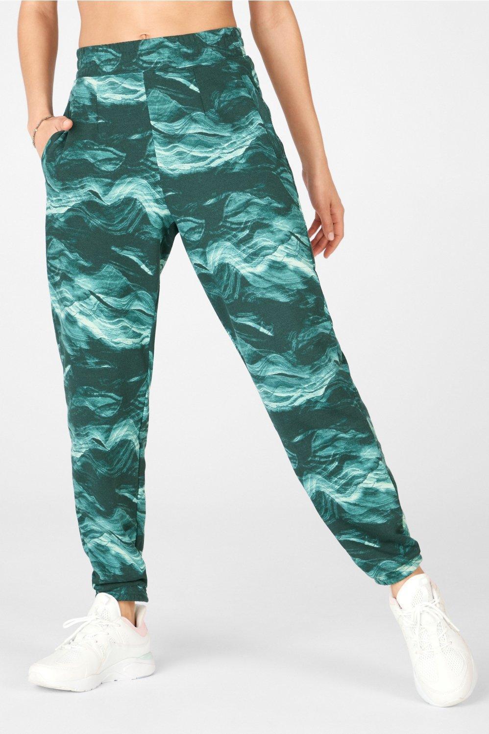 Fabletics Cloe Slim Sweatpant Womens green plus Size 4X product image