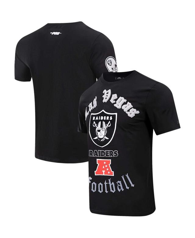 Mens Pro Standard Black Las Vegas Raiders Old English T-shirt Product Image