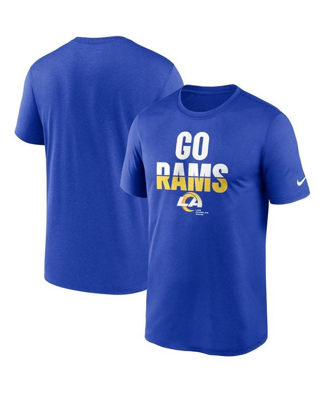 Mens Nike Royal Los Angeles Rams Logo Legend Local Phrase Performance T-Shirt Product Image