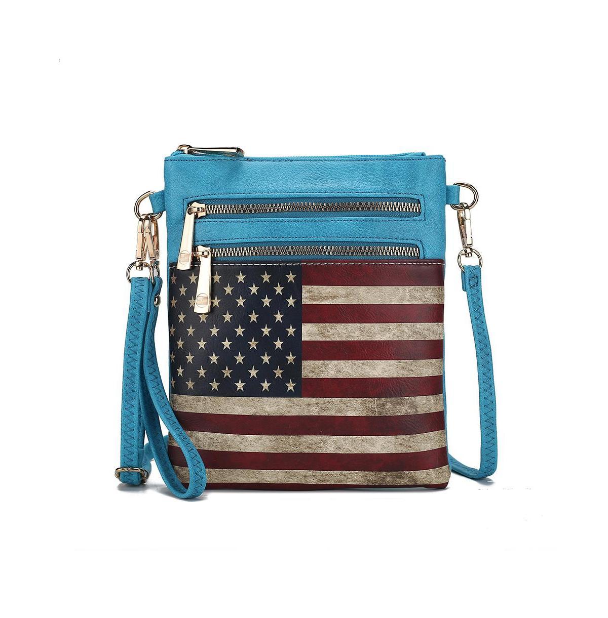 Mkf Collection Genesis Printed Flag Women s Crossbody Bag by Mia K Product Image