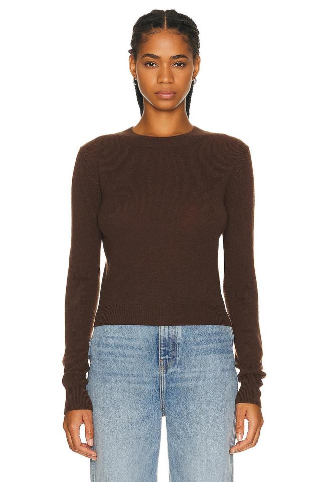 Eterne Francis Sweater in Chocolate - Chocolate. Size XS/S (also in M/L). Product Image