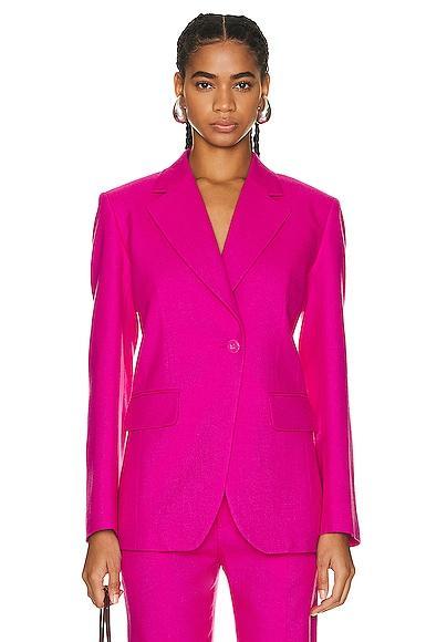 Chloe Blazer in Raspberry Rose - Fuchsia. Size 38 (also in ). Product Image