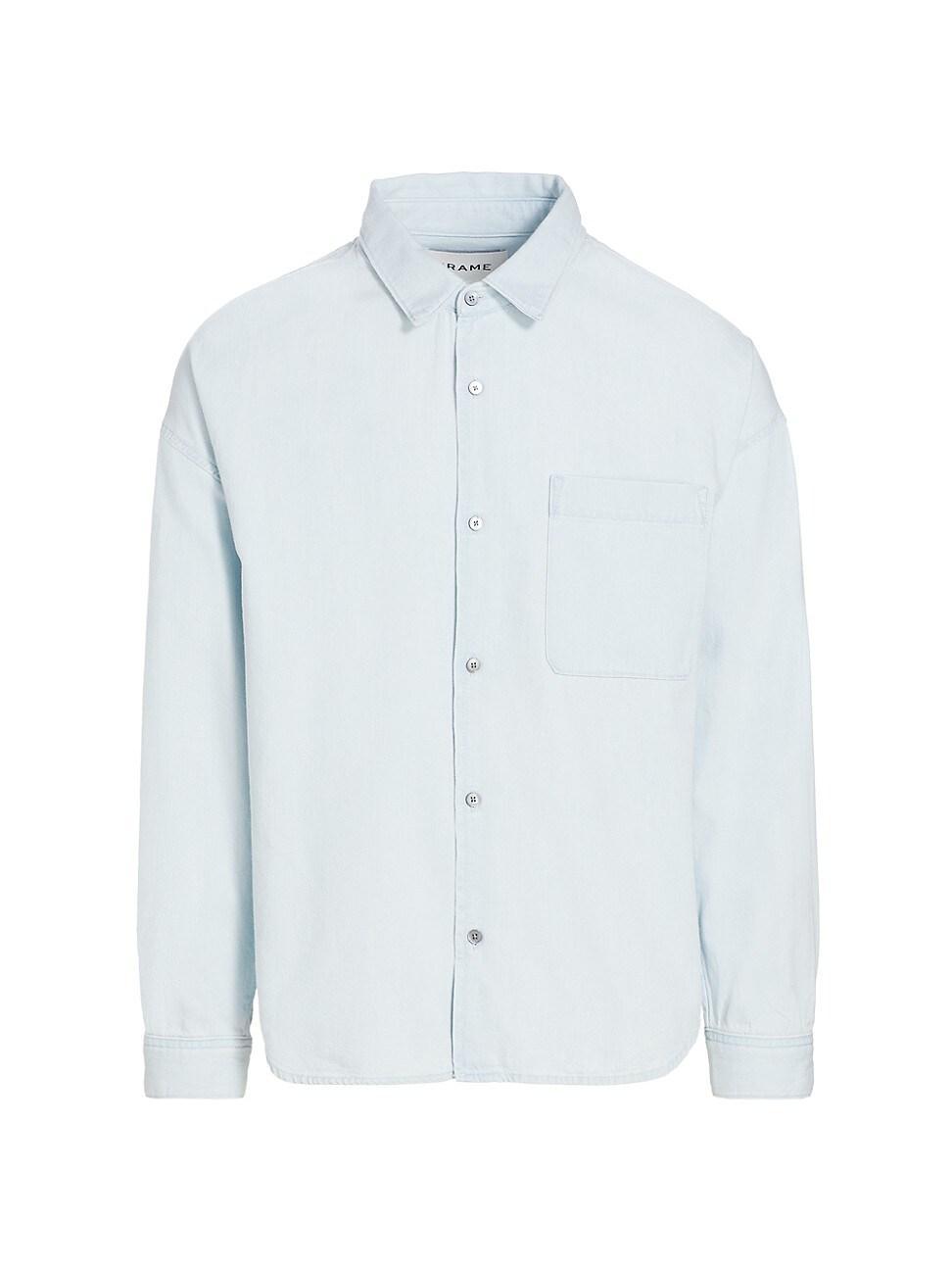 Mens Denim Relaxed-Fit Shirt Product Image