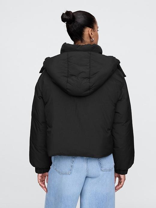 Cropped Duvet Wrap Puffer Jacket Product Image