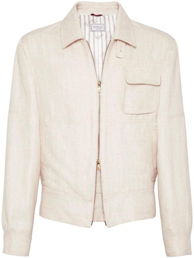 Blouson In Beige Product Image