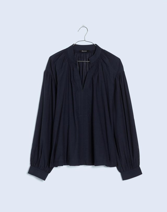 Shirred Long-Sleeve Top Product Image