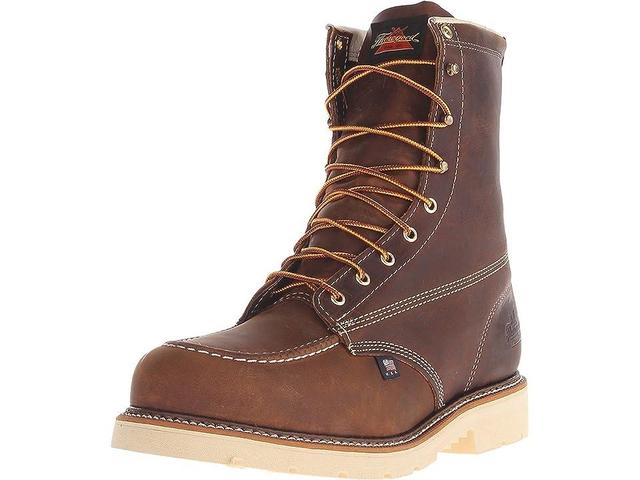 Thorogood American Heritage Classics Mens Mid-Calf Safety-Toe Work Boots Brown Product Image