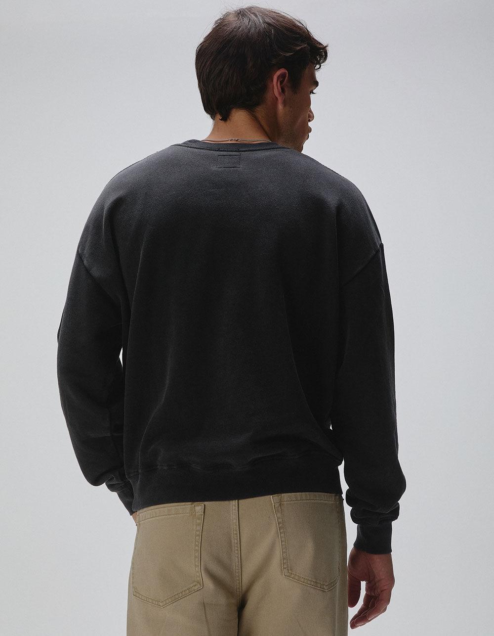 RSQ Mens Washed Oversized Crewneck Sweatshirt Product Image