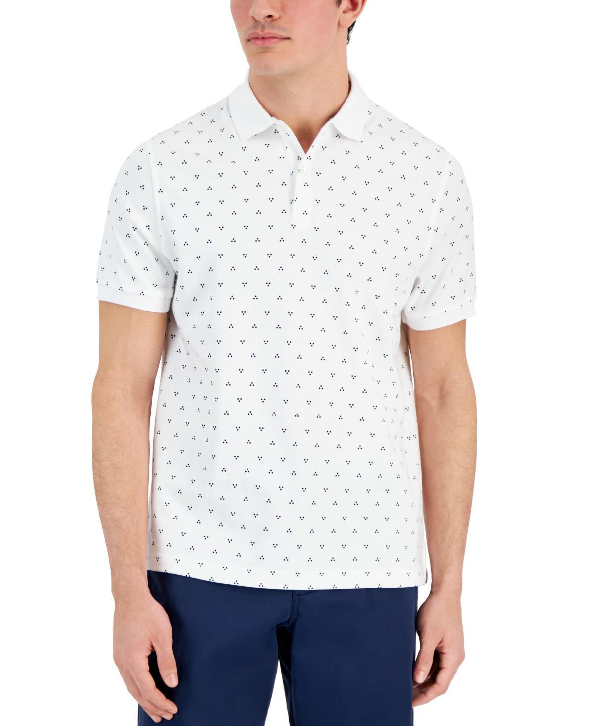 Club Room Mens Taylor Printed Short Sleeve Novelty Interlock Polo Shirt, Created for Macys Product Image