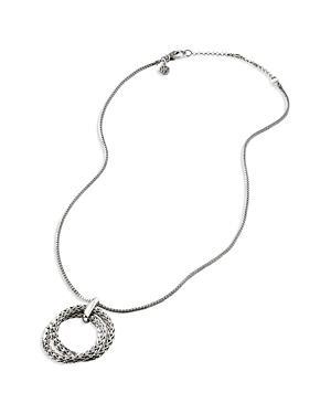 Classic Chain Sterling Silver Pendant Necklace Product Image