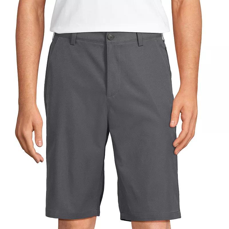 Mens Lands End School Uniform Performance Chino Shorts Classic Blue Product Image