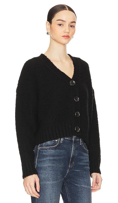 Lovers and Friends Lili Button Front Cardigan in Black Product Image