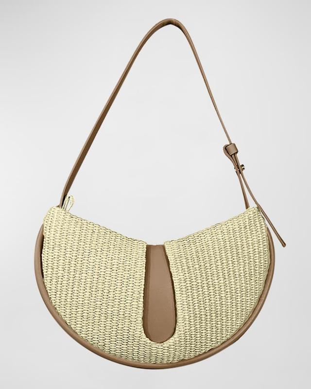 Ebe Eco-Fabric Straw Shoulder Bag Product Image