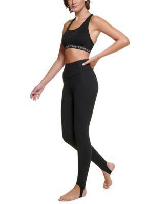 Calvin Klein Womens Super High Waist Full-Length Stirrup Leggings Product Image