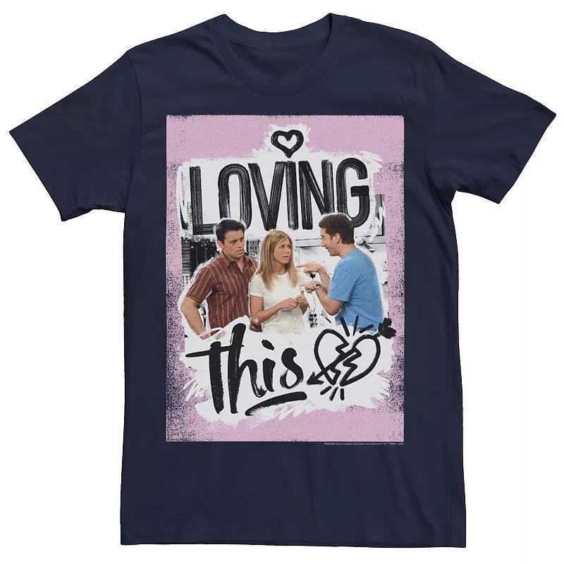 Mens Friends Loving This Trio Poster Tee Blue Product Image