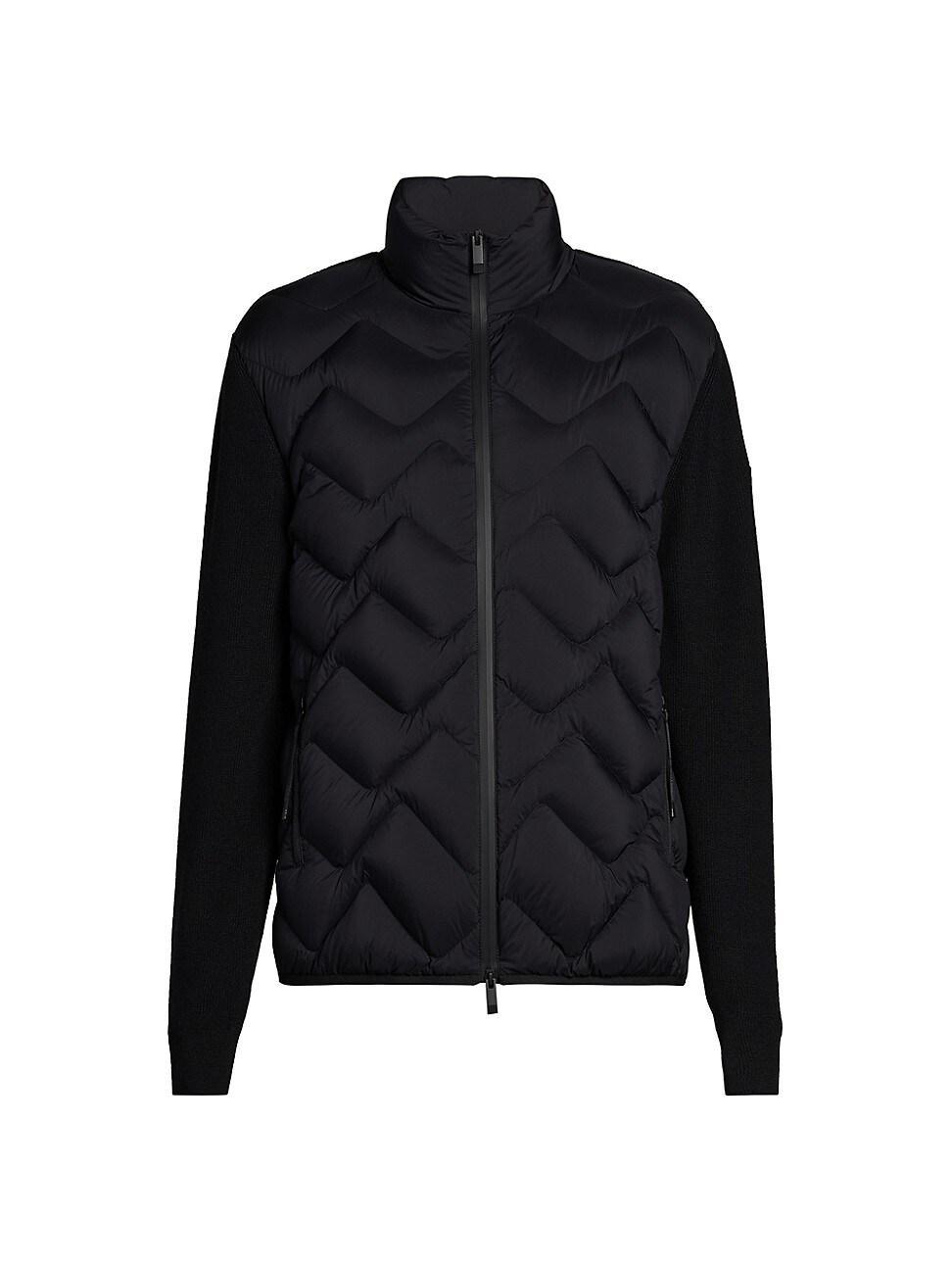 Mens Down Padded Zip-Up Cardigan Product Image