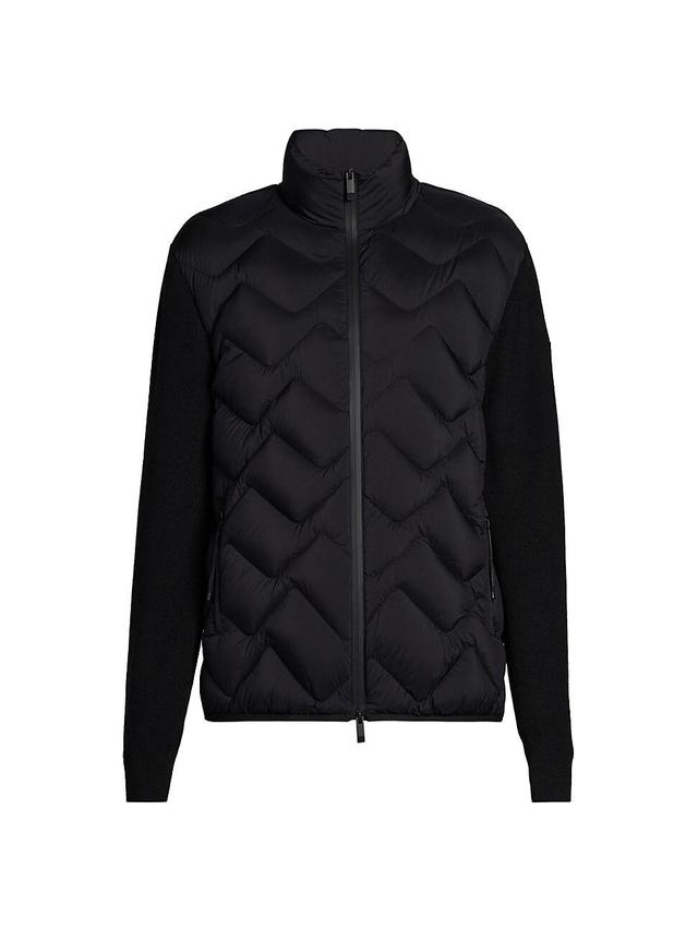 Mens Down Padded Zip-Up Cardigan Product Image