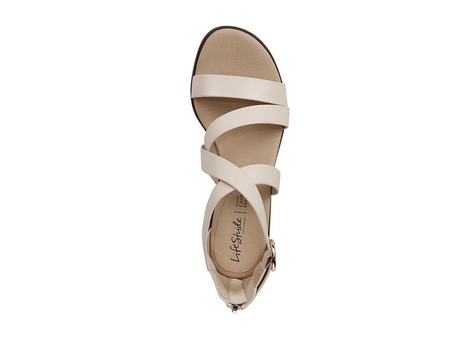 LifeStride Heritage Womens Strappy Sandals Ivory Product Image