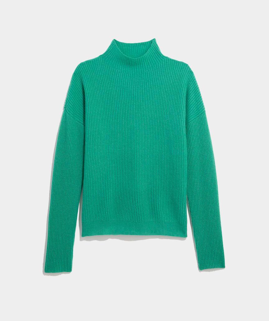 Seaspun Cashmere Ribbed Mockneck Sweater Product Image