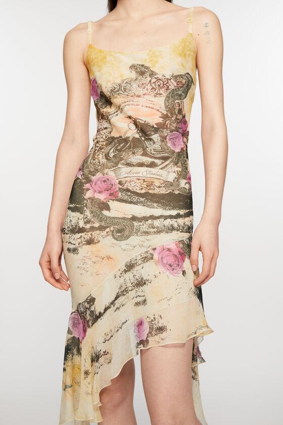 Printed strap dress Product Image