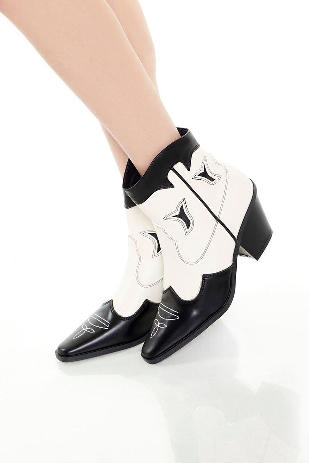 Colorblock Cowboy Booties | Forever 21 Product Image