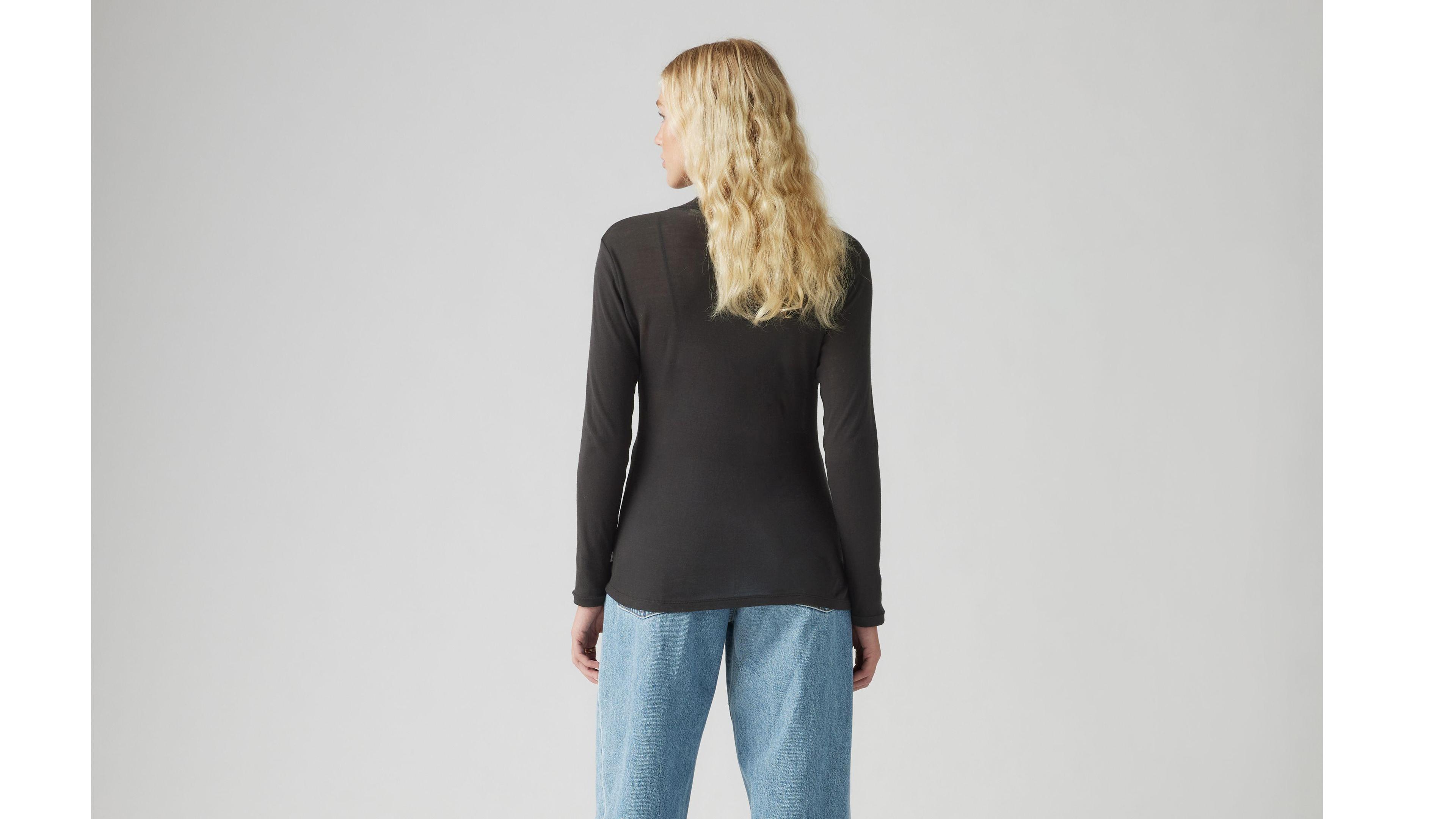 Juno Tissue Knit Long Sleeve T-Shirt Product Image