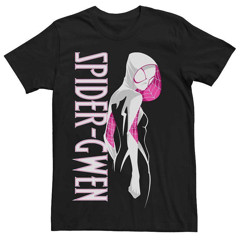 Mens Marvels Spider-Gwen Simple Poster Tee Black Product Image