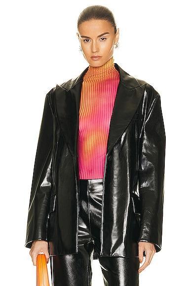 Acne Studios Leather Suit Jacket Product Image