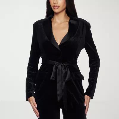 Premier Amour Velvet Womens Regular Fit Blazer Product Image