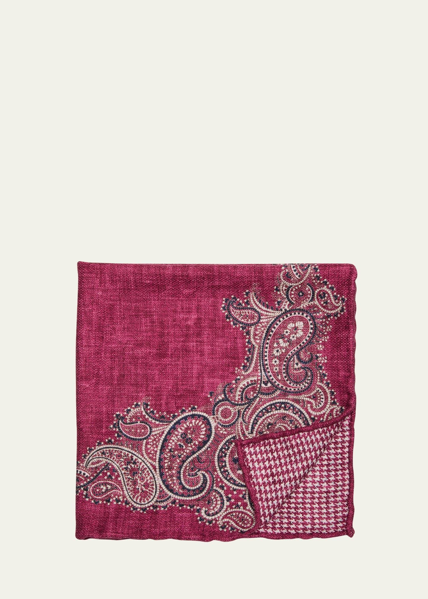 Mens Silk Double-Faced Pocket Square Product Image