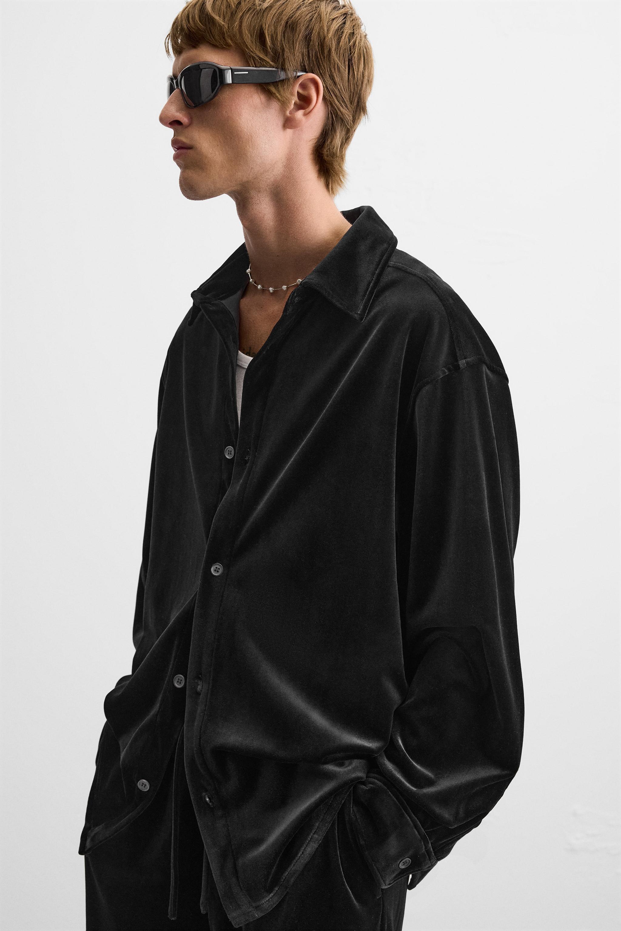 VELVET OVERSHIRT Product Image