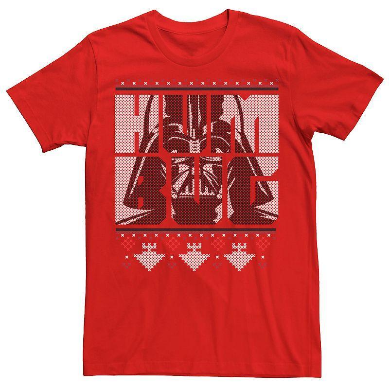 Mens Star Wars Darth Vader Humbug Christmas Ugly Sweater Tee Product Image