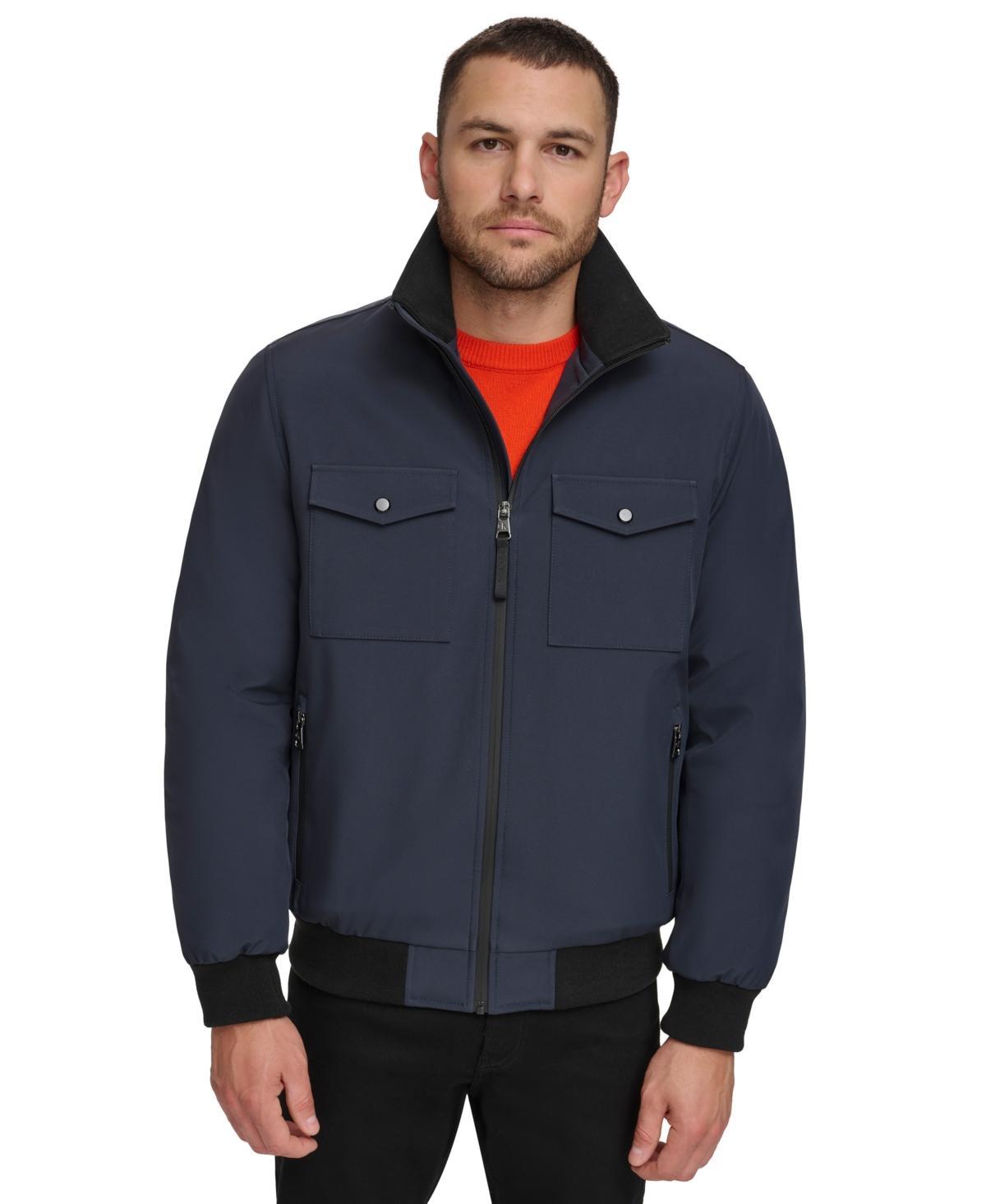 Calvin Klein Mens Flex Tech Water-Resistant Bomber Jacket Product Image