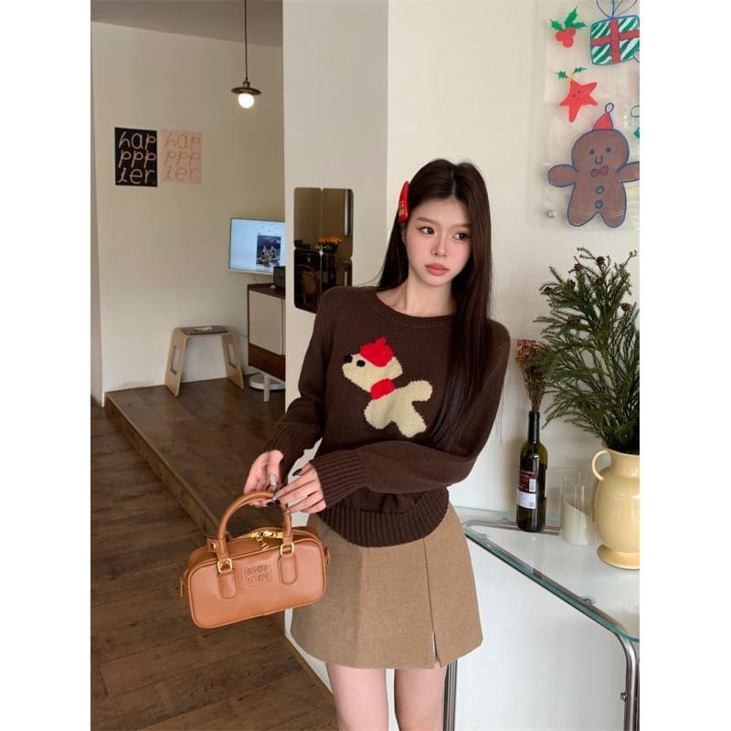 Round Neck Dog Sweater Product Image