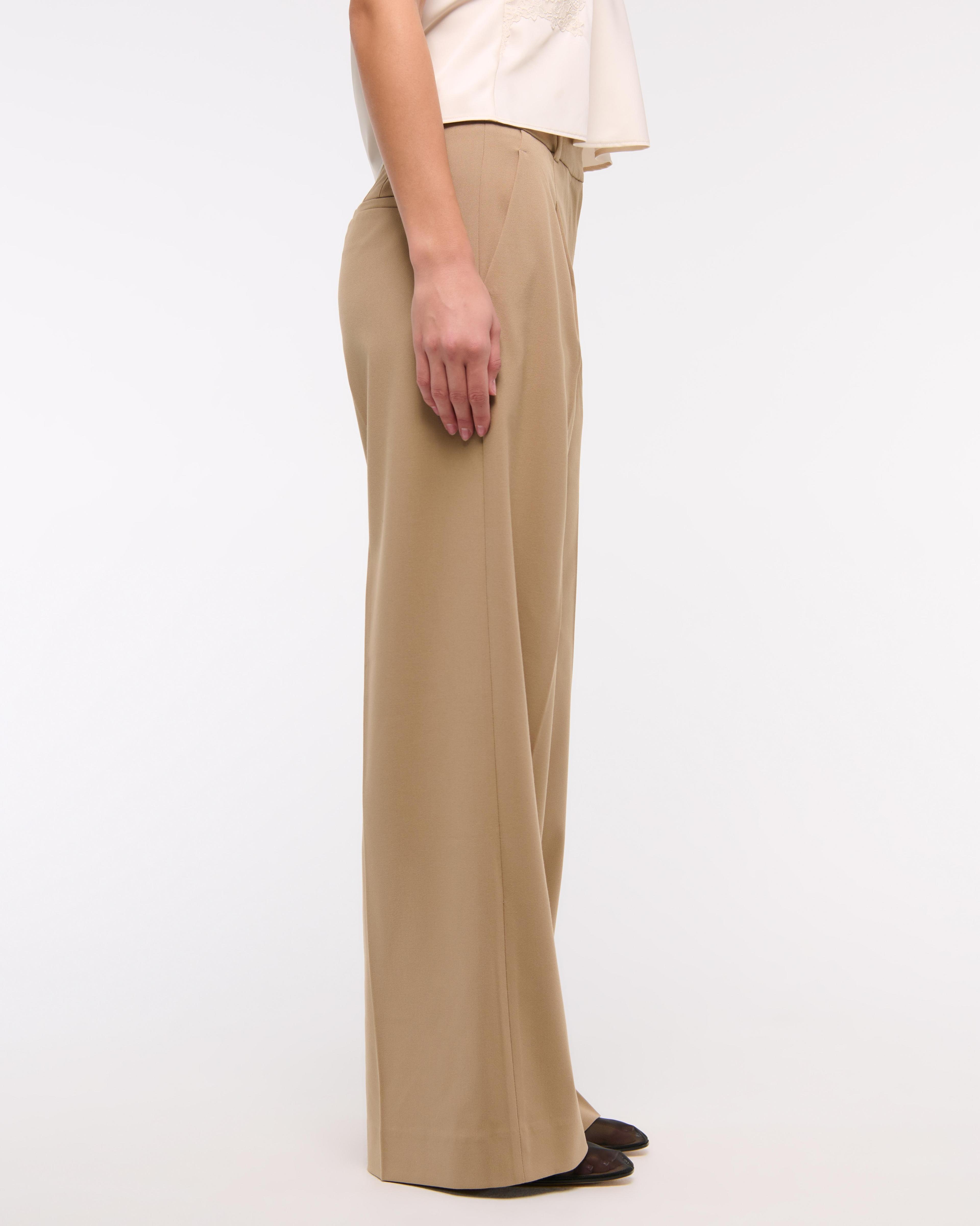 Mid Rise Tailored Wide Leg Pant Product Image